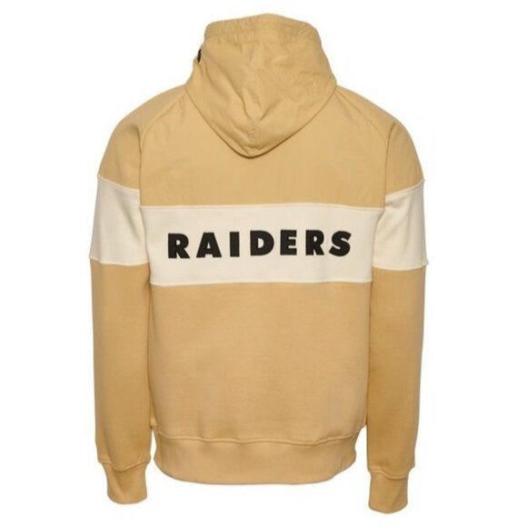 New Era Men's Oakland Raiders Hoodie Pullover Beige Size L NEW WITH TAGS - Picture 2 of 4